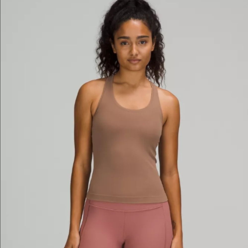 Lululemon Nulu Short Tank T-Back Cropped Align Top | Size 10